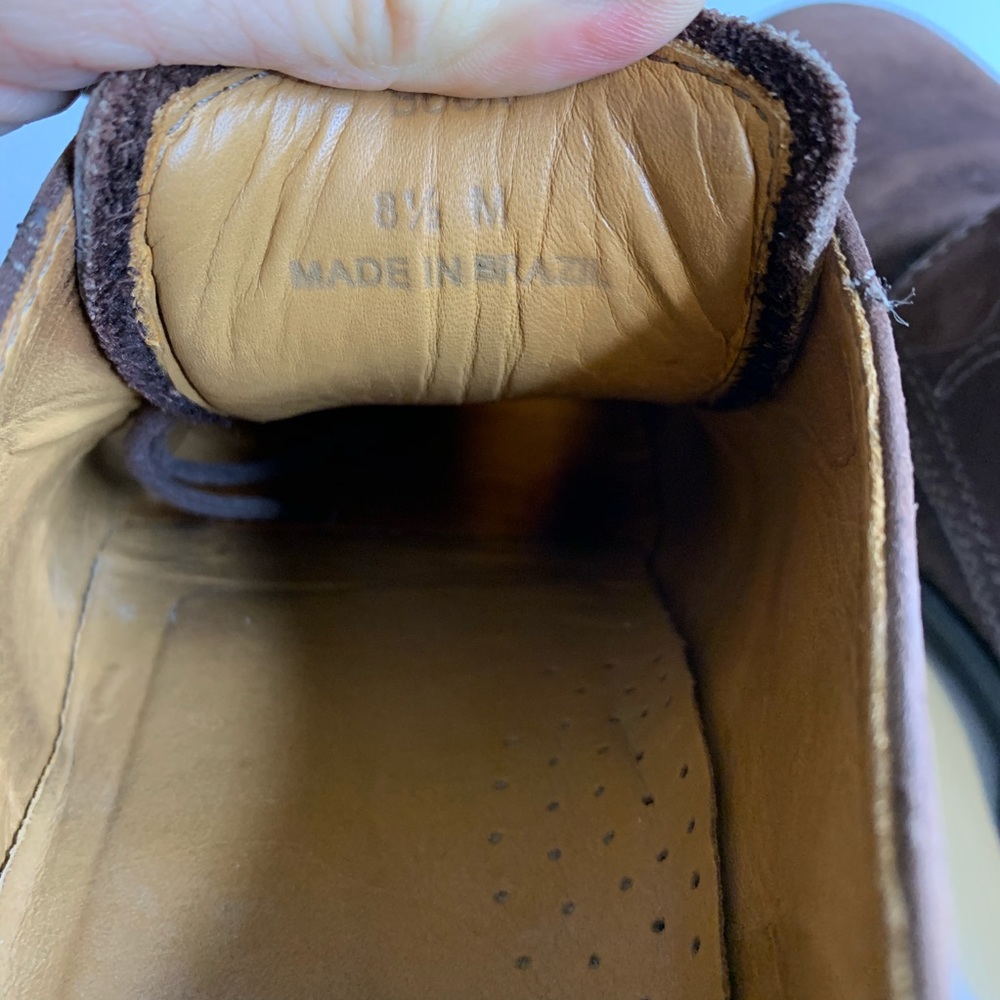 Nordstrom Mahogany Nubuck Bucks/Derbys- size 8 1/2 - Picture 8 of 8